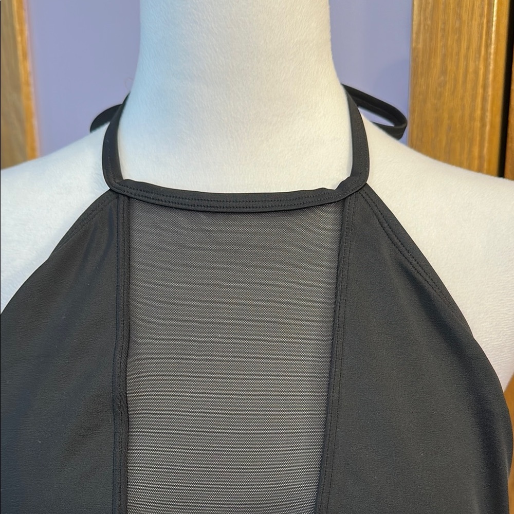 Ted Baker Black Halter One-Piece Swimsuit size 3. - Picture 2 of 9